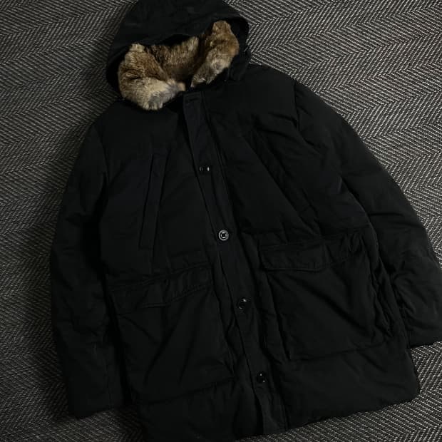 타미힐피거 아메카지 라쿤 다운 롱패딩y 3265