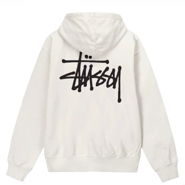 스투시 피그먼트 다이드 후드티 내추럴 L