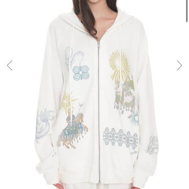 투머치택스 타롯2 와플 후드집업