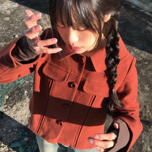 Jocomomola 메이플 브라운 숏 코트