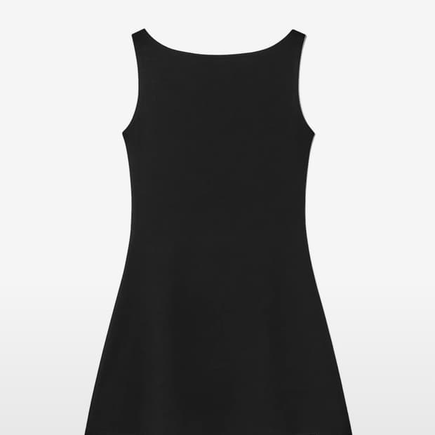 GIRLFRIEND SLEEVELESS MINI DRESS (BLACK)