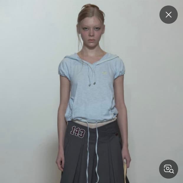 스컬프터 raglan hoodie tee baby blue