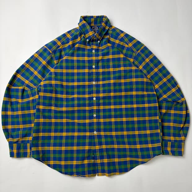 90s Gap Plaid Button Up Shirt