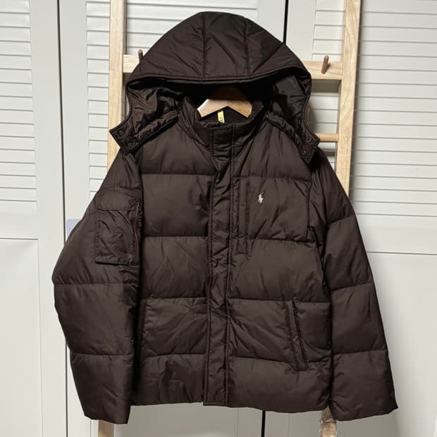 폴로 랄프로렌 브라운 패딩 항공 자켓