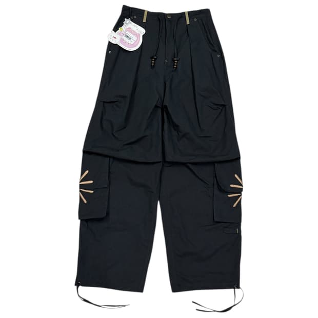 루나키후 엑스톤즈 우먼 해바라기 카고팬츠 바지 블랙 1