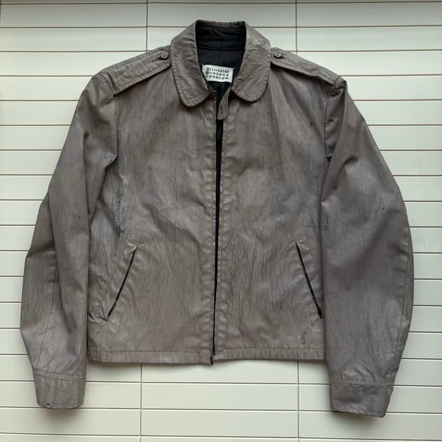 [1]마르지엘라 04ss 아티저널 페인팅 블루종 자켓