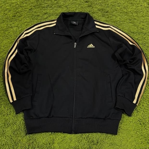 아디다스 검골 금장 트랙탑 져지집업 90/S