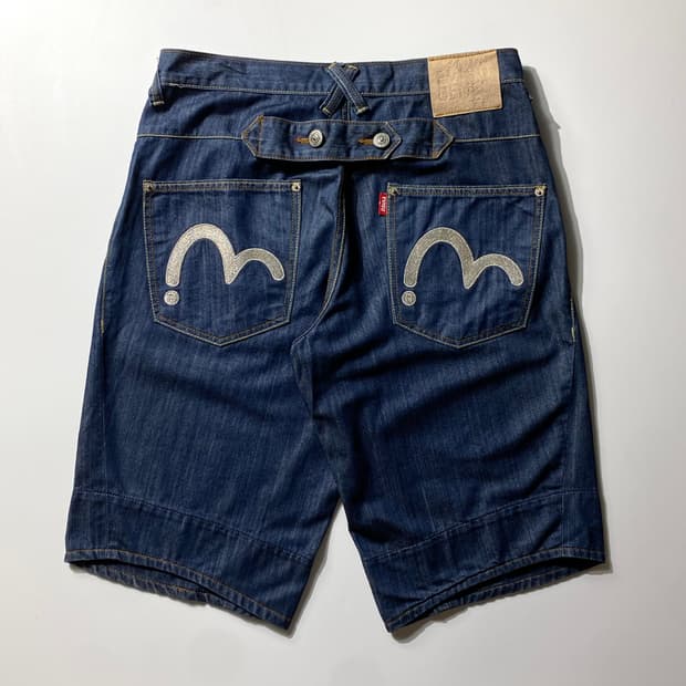 [32-33] Evisu 에비수 신치백 엔지니어드 데님 쇼츠