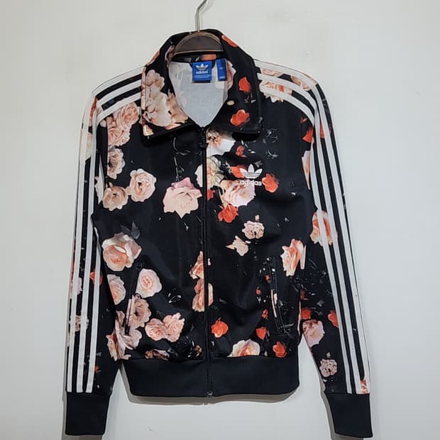 (90) 아디다스 파이어버드 져지 플라워 츄리닝 트랙자켓 