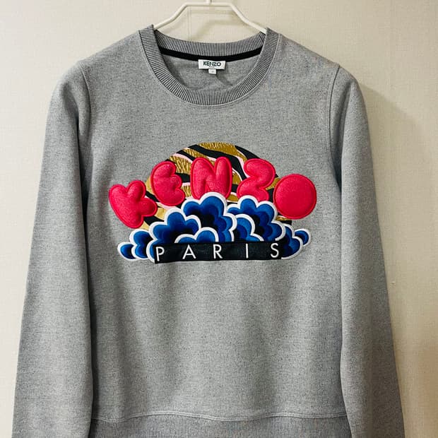 겐조 KENZO PARIS 입체 자수 스웨트 맨투맨 S 실착 횟수 적어 