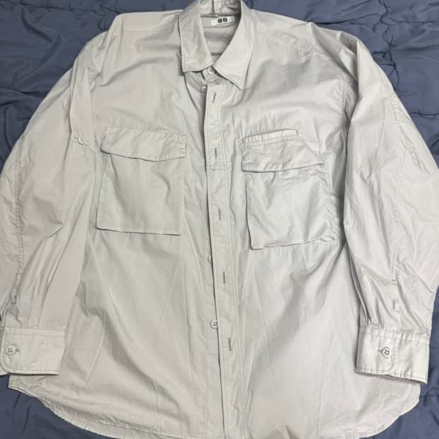 유니클로 U 유틸리티 오버셔츠 XL