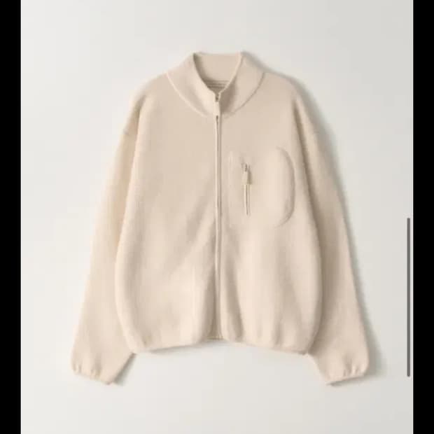 낫띵리튼 dicky zip up jumper 아이보리