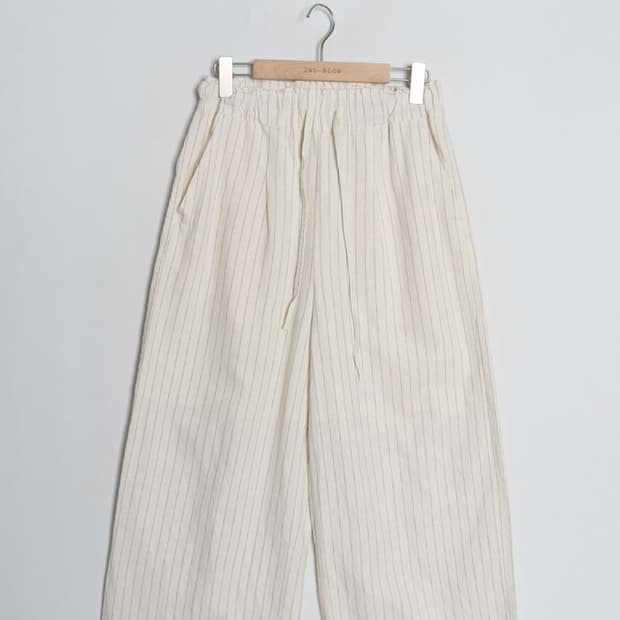 NAVY Stripe Wide Pant (28)