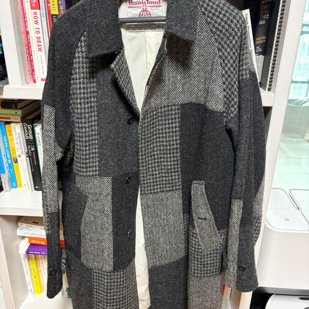 (L)빔즈 플러스 해리스 트위드 코트 그레이 