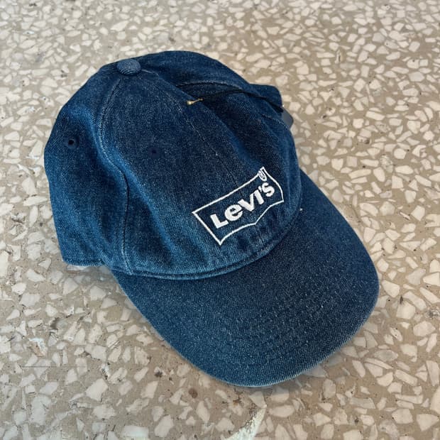 Levi’s Logo Denim Baseball Cap – Blue