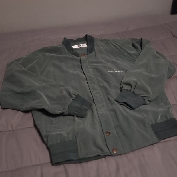 피에르 발망 90s 빈티지 올리브 그린 블루종