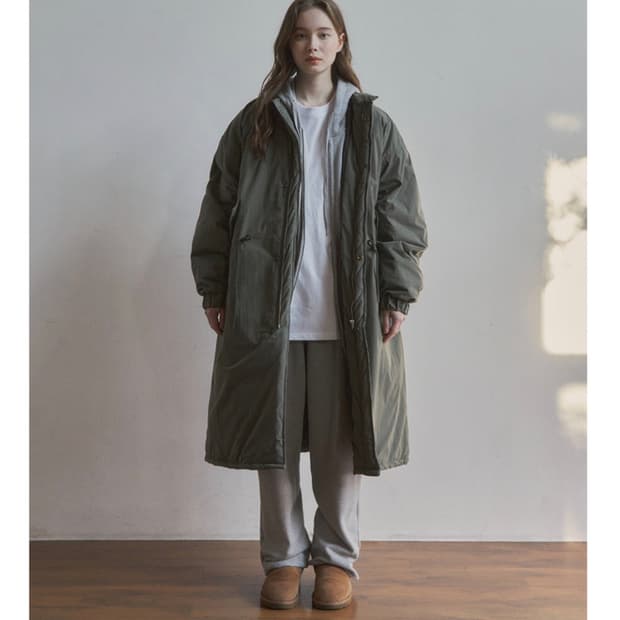 웬즈데이 오아시스 피쉬테일 야상 패딩 코트 M-65