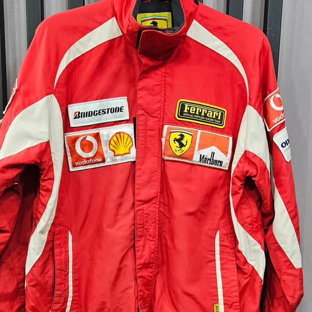 (최저가)페라리  레이싱 자켓 레드 S