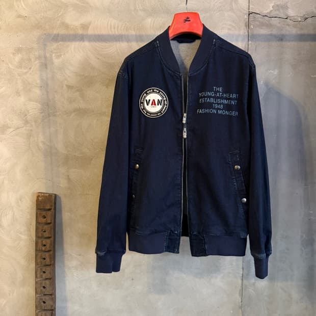 VAN 자켓 짚업 블루종 100