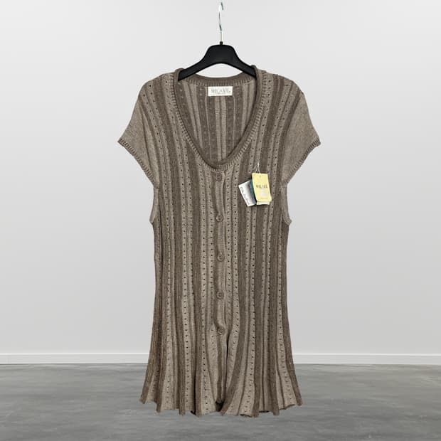 MILAKE 반팔 니트 가디건 