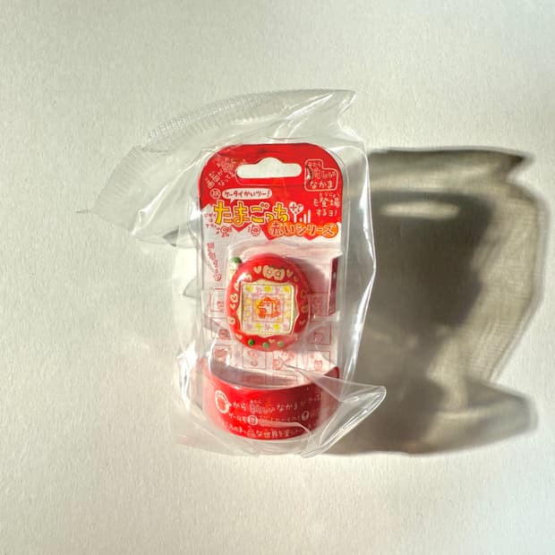 새상품) 반다이 다마고치 반지 레드 (다마고치 가챠)