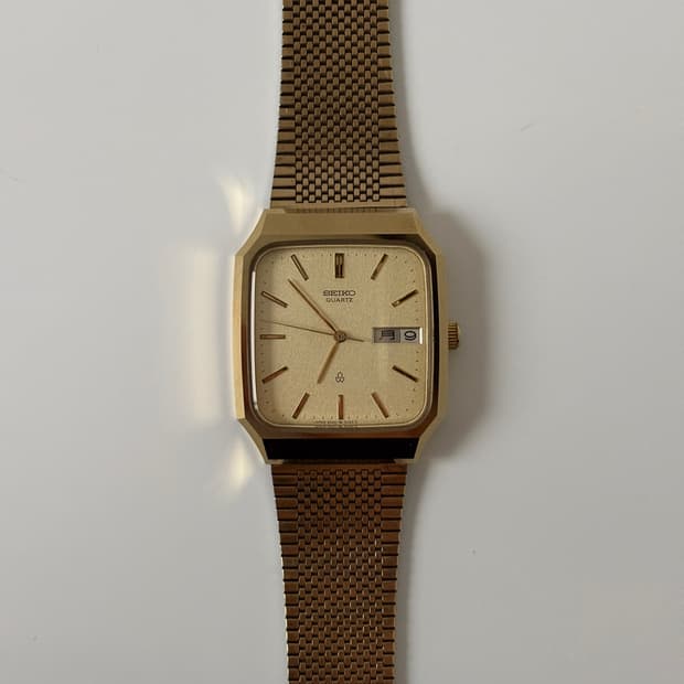 1980s Seagull Gold Square Quartz