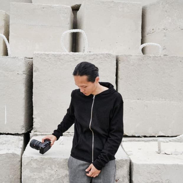 [mono prive] Textured Hoodie Zip