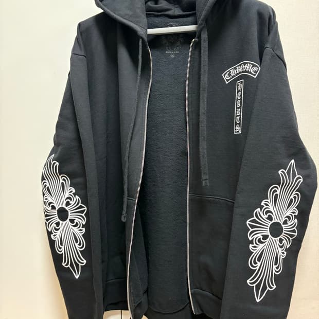 (XL) 크롬하츠 홀스슈 티바로고 후드집업