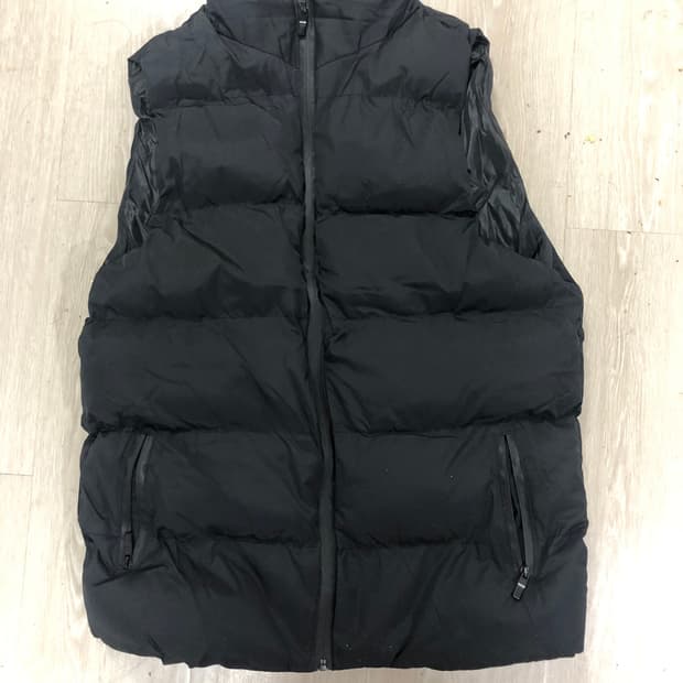 검정색 패딩조끼 XL 105