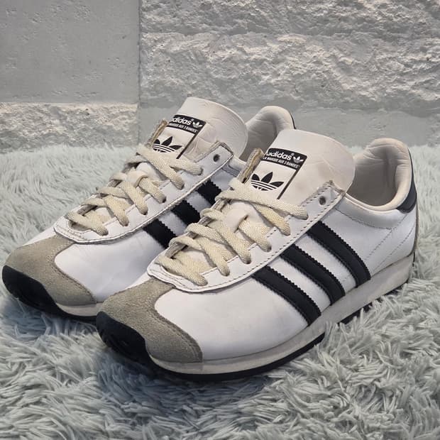 1w-27:아디다스 오리지널스 컨트리 OG 화이트-블랙 23cm