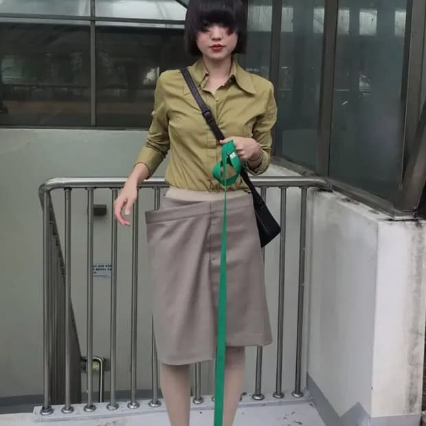 [1] 에옹쓰 가든 스커트 카키