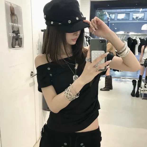새상품/당일배송) 스키즘인듀싱 SNAP DETAIL CASQUETTE모자