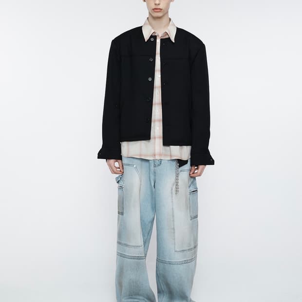 알렌느 라운드낵 3D 울 블레이저 2사이즈 구매합니다