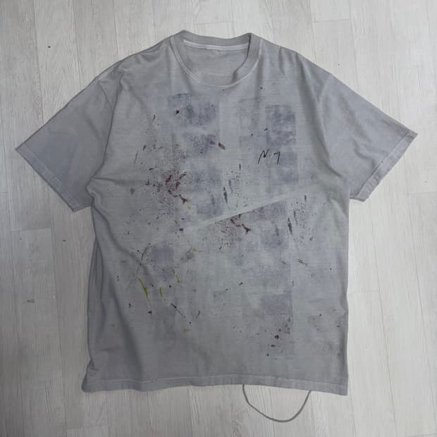 안셀름 Ancellm ABSTRACT T-SHIRT Grey