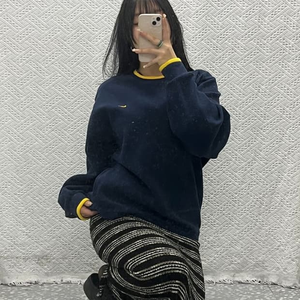 나이키 90s 올드스쿨 스우시 플리스 우븐 맨투맨 95 C06419