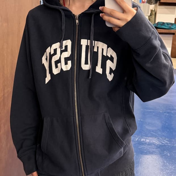 Stussy 스투시 아치로고 후드집업