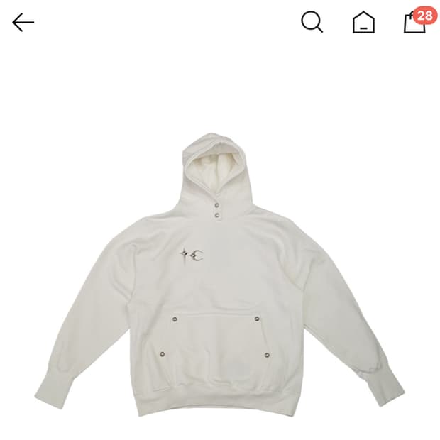 떠그클럽 thug club 아머후드 화이트 