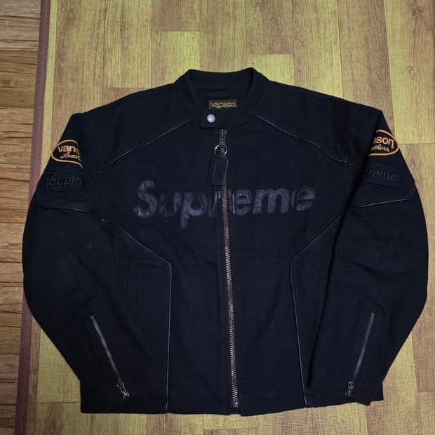 슈프림 x 벤슨 자켓 블랙 m사이즈