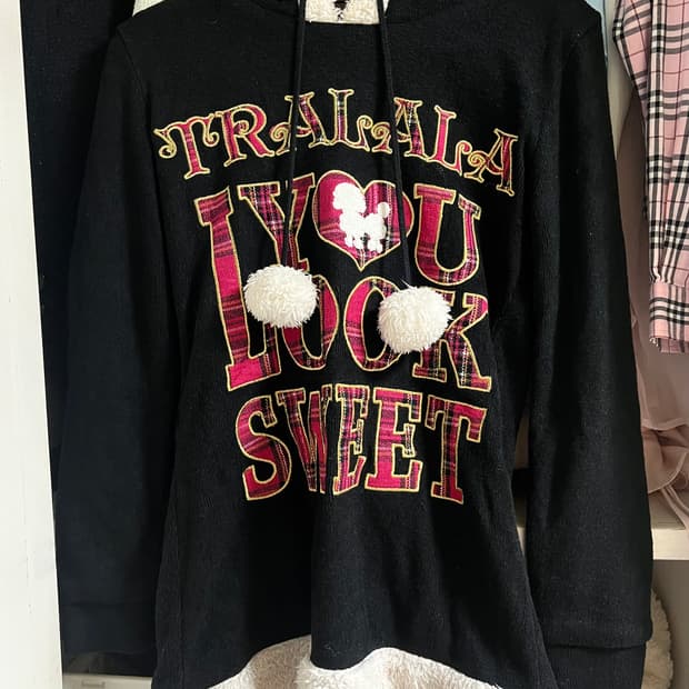 트랄라라 폼폼 후드 원피스 겸용