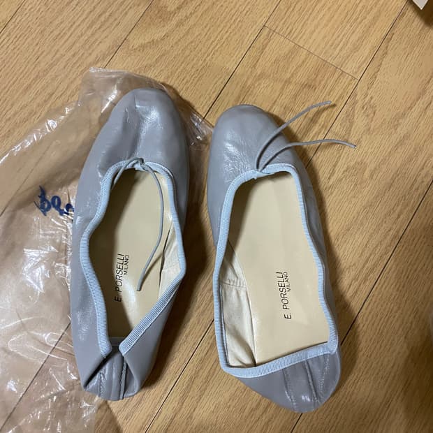 포셀리 플랫 그레이 37사이즈