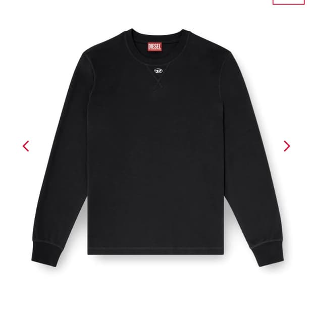 디젤 Long-Sleeve T-Shirt With Solid Color