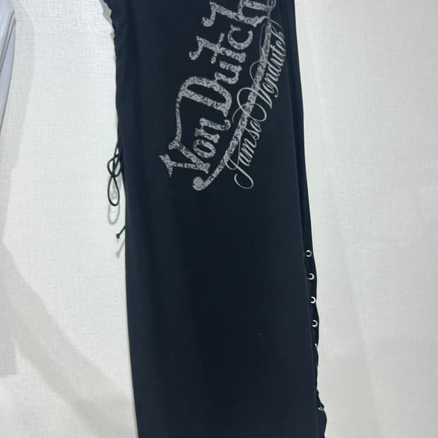 아일렛 트임 포인트 펑크 롱스커트