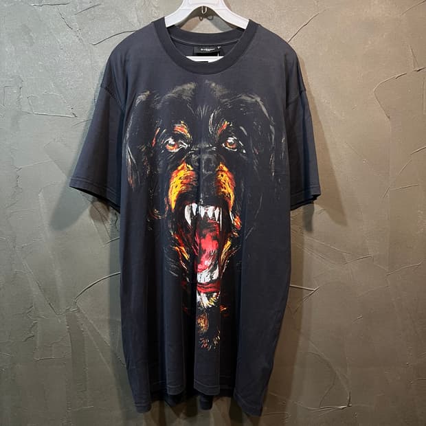 [S] GIVENCHY 지방시 로트와일러 반팔 티셔츠 블랙