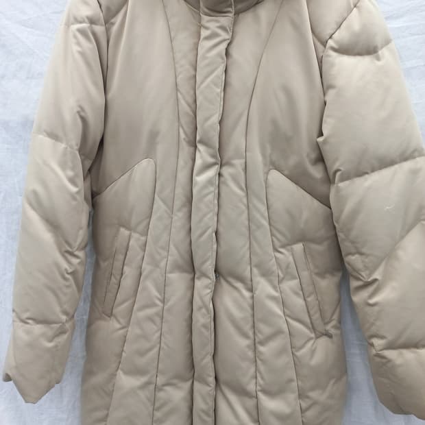 캘빈클라인 여성 패딩 아이보리