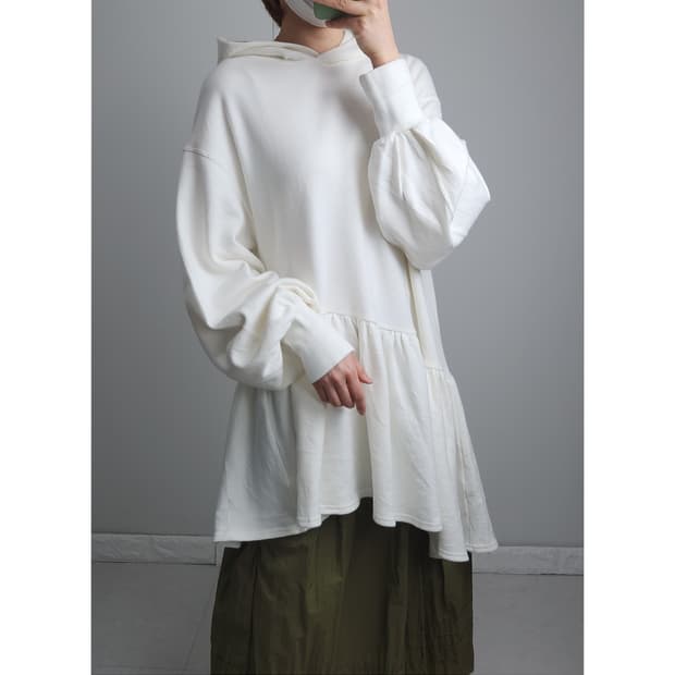 (FURFUR)캉캉 언발 롱 후드