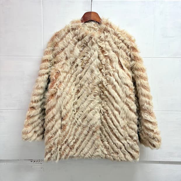 palody 리얼 램퍼 코트 양털 부클 뽀글이 코트 자켓