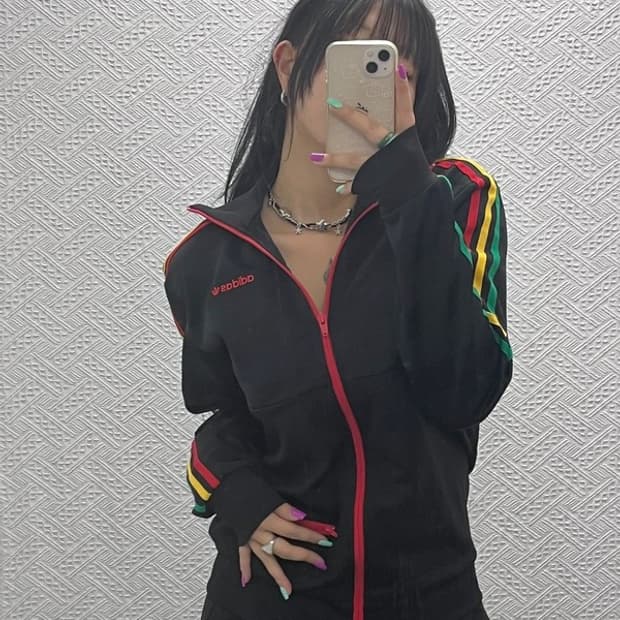 아디다스 흑탭 스펠아웃 레게 트랙탑 져지 집업 S C06960