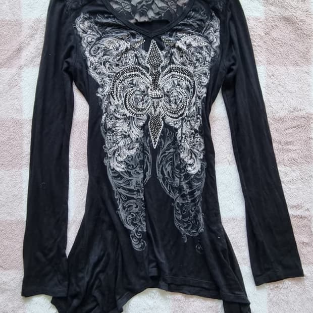 y2k고스펑크오리엔탈롱슬리브