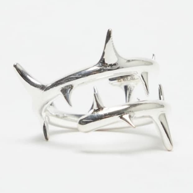 Ring Rose Snake-Silver L