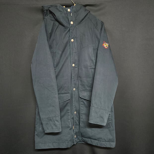 메종키츠네x홀루바 롱패딩 네이비(S사이즈)